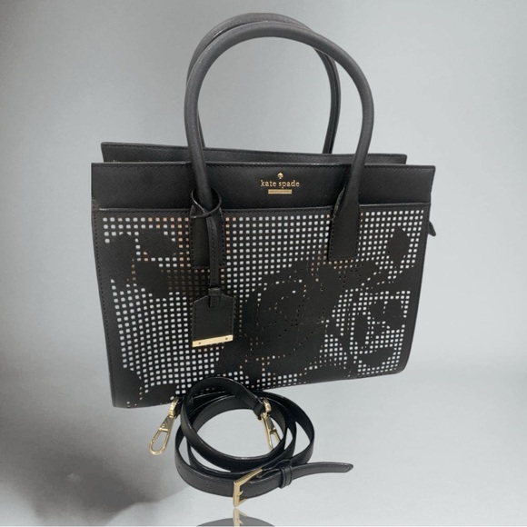 Kate Spade Cameron St. Perforated Rose Satchel - Picture 2 of 12